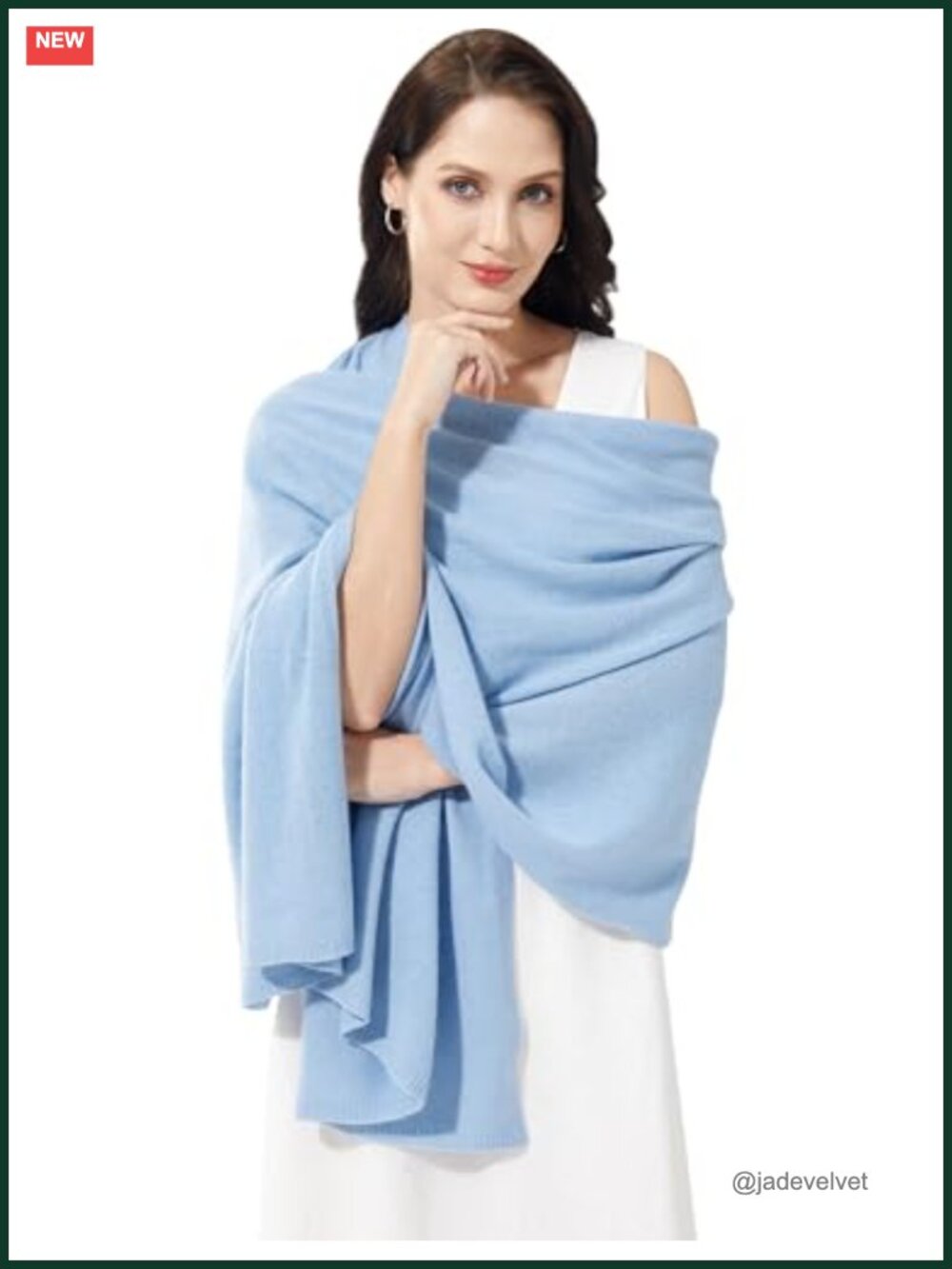 Cashmere Blend Wrap Scarf Stole for Women Extra Large 87x28 Travel
